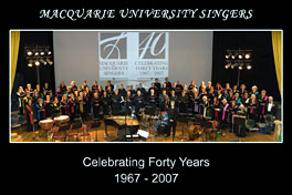 Macquarie University Singers 40th anniversary concert