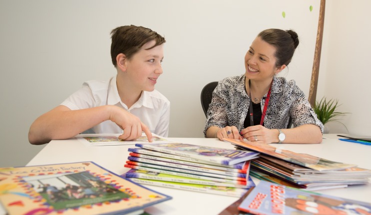 William and Dr Erin Banales, Clinic Coordinator at the Macquarie University leading Clinic (Photo: Chris Stacey)