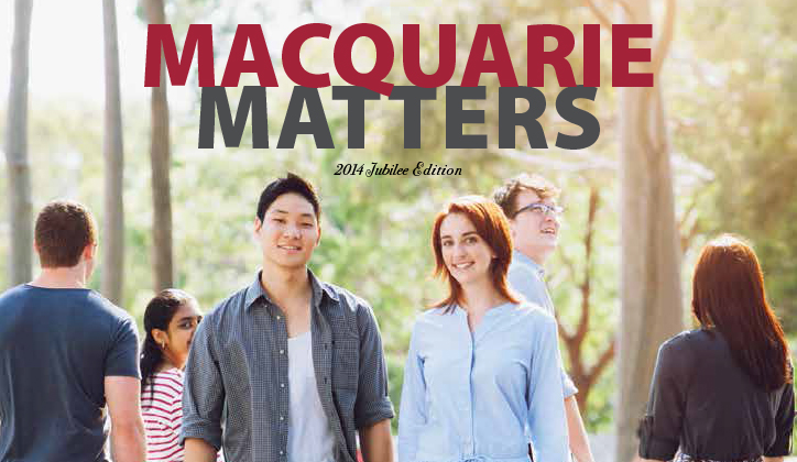  The cover of Macquarie Matters Jubilee edition