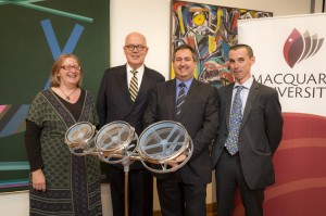 Cathy Rytmeister, Professor S Bruce Dowton, Tim Sprague and Nick Crowley. Photo: Paul Wright Photography
