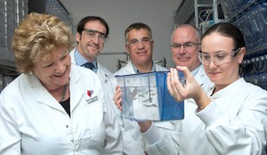The Hon. Jillian Skinner, Minister for Health and Minister for Medical Research, Professor Gilles Guillemin, Professor Ian Blair, Professor Dominic Rowe and Dr Emily Don.