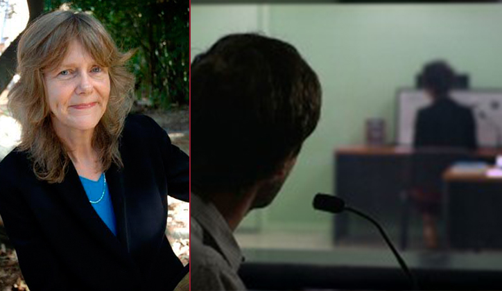  [Left] Professor Kathryn Millard. [Right] A scene from Shock Room.