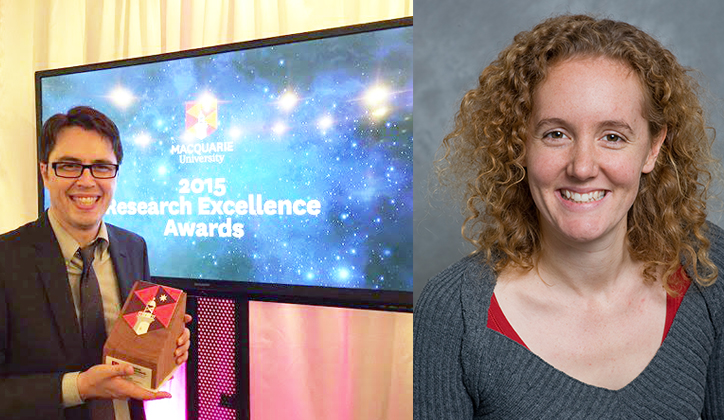 Two of our youngest and brightest take out the Early Career Researcher of the Year Award