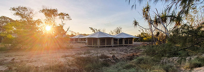 Sunset at the Wuyagiba bush university