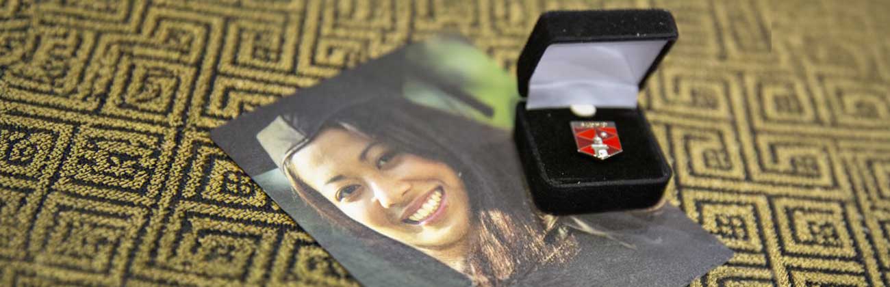 A Macquarie University pin