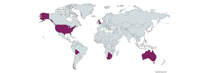 A map of the world