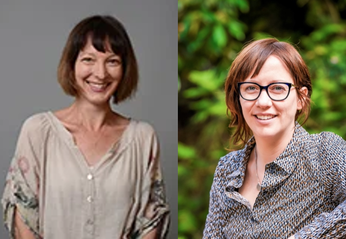 Two profile headshots. Donna and Alexandra are both smiling at the camera