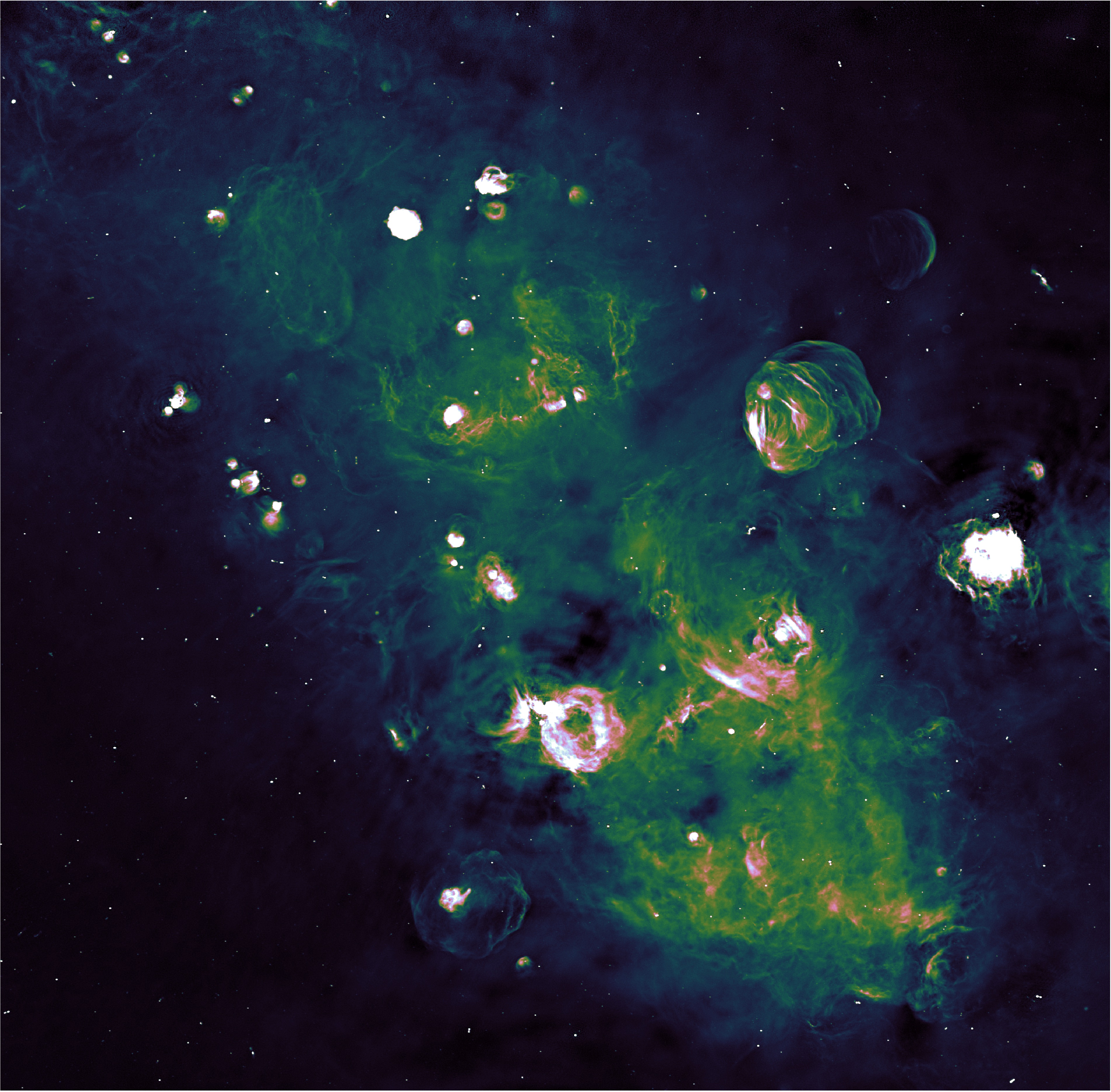 Radio telescope images 