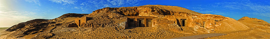 Panorama image of the Meir excavation