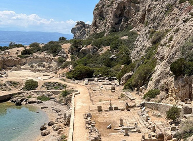 Image of the Heraion of Perachora, a small cove in Greece