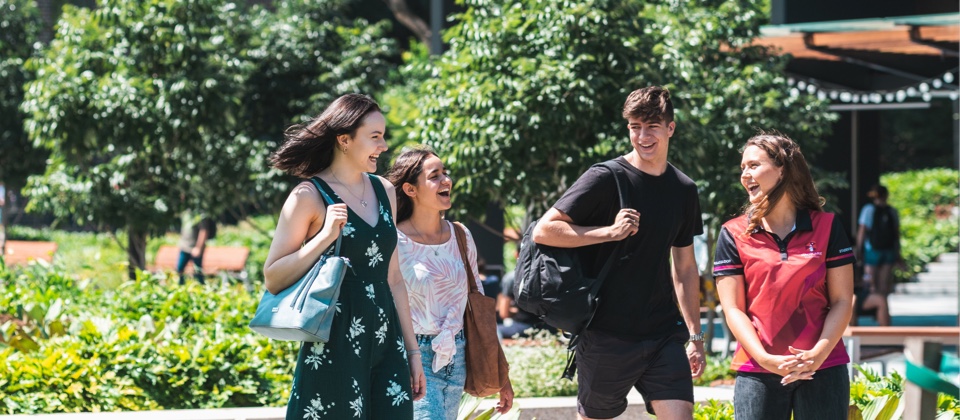 Students on campus