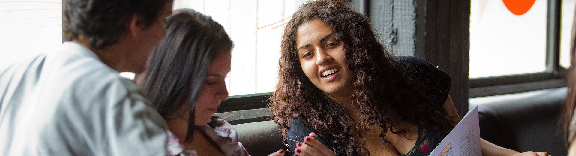 Students studying