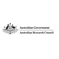 The logo for the Australian Research Council, the Commonwealth Coat of Arms featuring a kangaroo, an emu, a shield and a star.