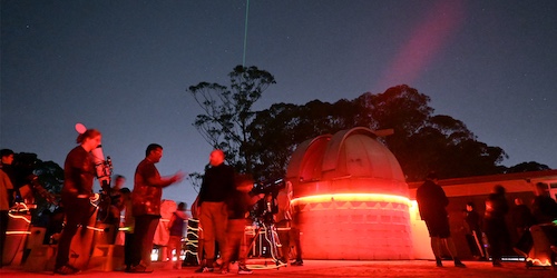 Macquarie Observatory at night