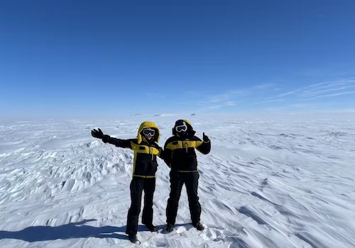 Geologists in Antarctica