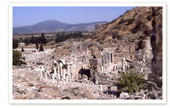 The Commercial Agora (tetragonos agora) of the city
built by Lysimachus