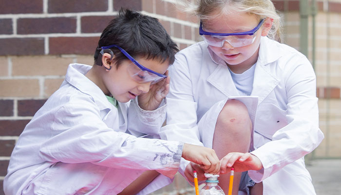 kids at the junior science academy