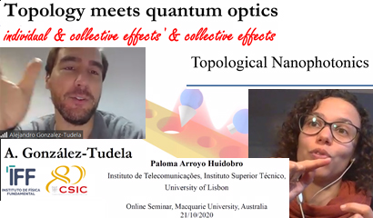 Dr Paloma Arroyo Huidobro and Dr Alejandro Gonzales-Tudela