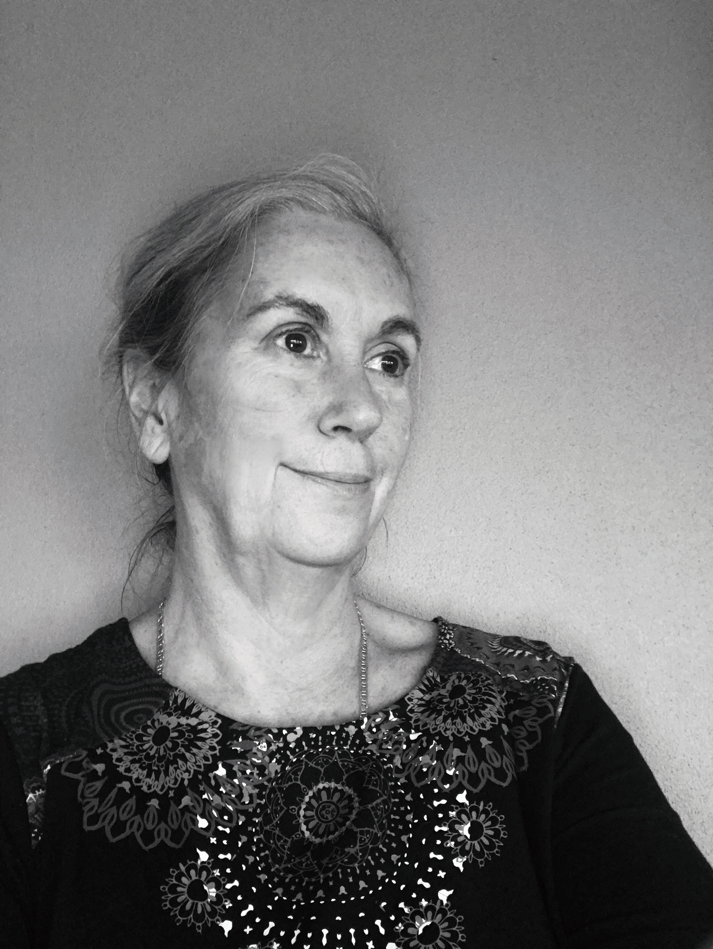 Black and white photo of Prof. Liz Cameron