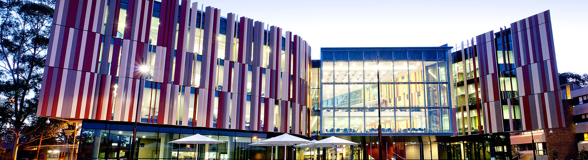 The outside of the library building