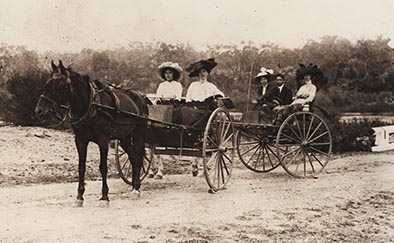 of Chinese Australian family in regional New South Wales riding horse and card