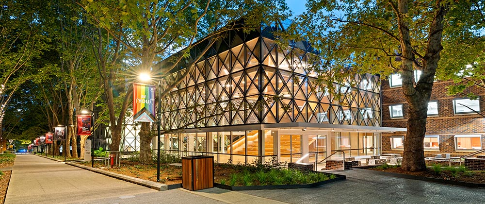 Photo of exterior of the new engineering building
