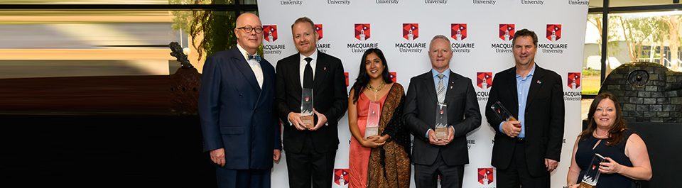 A group of award winners with the Vice Chancellor