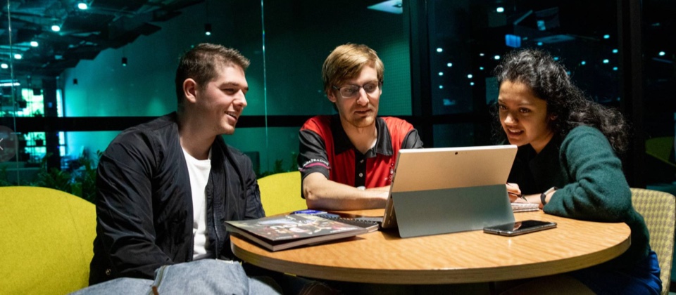 Students on campus