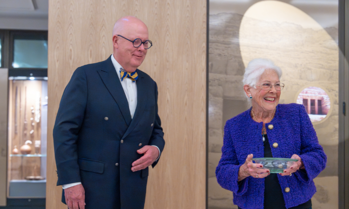 Vice-Chancellor Professor S Bruce Dowton and Dr Janet Gale
