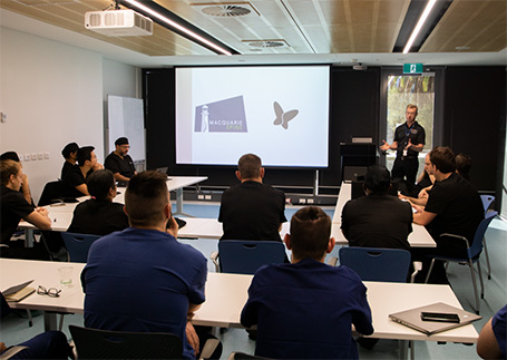 Students in a lecture room