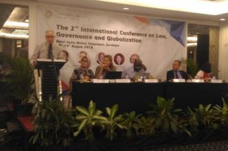 Professor Christoph Antons speaking at the 2nd International Conference on Law, Governance and Globalisation. 