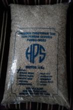 An organic rice product in clear plastic packaging.