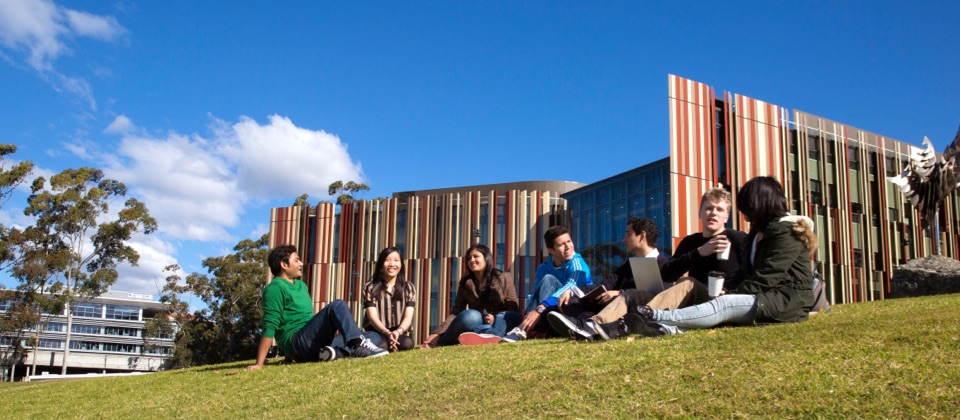 Students on campus