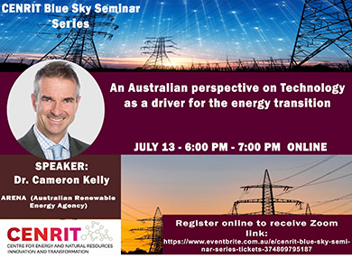Flyer with information about Blue Sky Series seminar