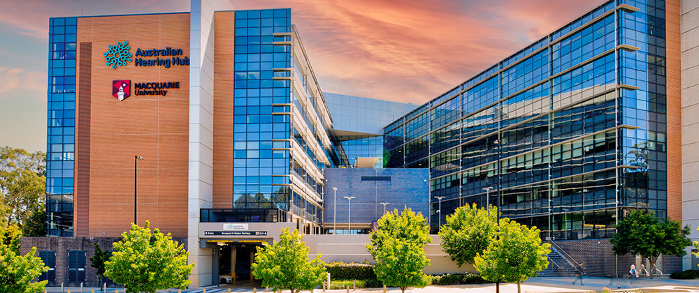 Macquarie University Hearing Hub building
