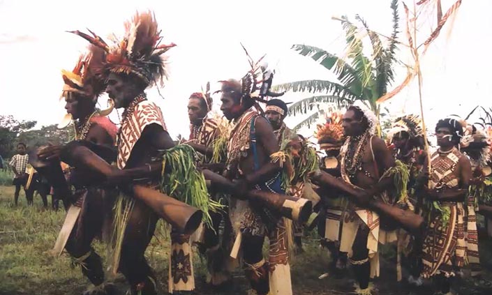 Group of people dressed in traditional wear