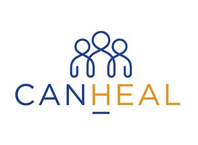 The CanHEAL logo with the words written on a white background