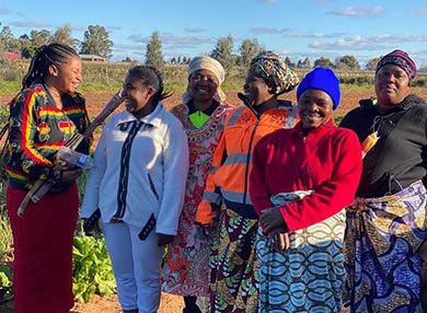 Group of women of refugee backgrounds
