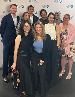 Dr Laura Ryan and colleagues at the Tall Poppy Awards night