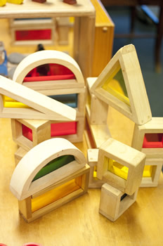 Wooden block shapes