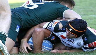 A rugby tackle