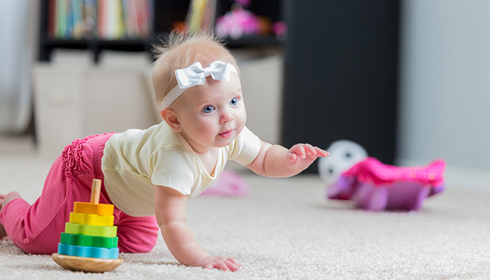 Toddler crawling
