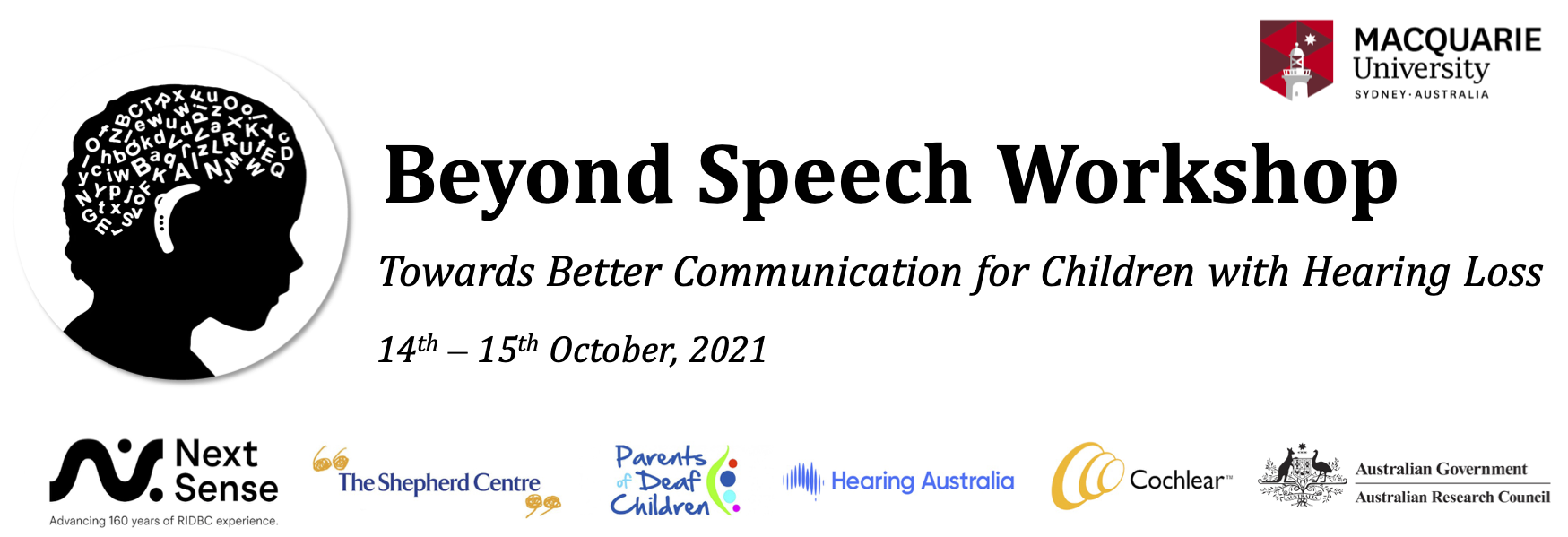 Beyond Speech Workshop 14 15 Oct