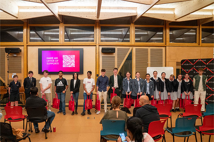 Pitch night for high school startup founders 