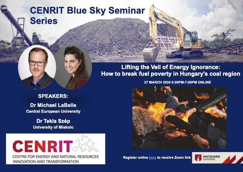 Blue Sky Seminar Flyer Dr Michael LaBelle and Dr Tekla Szep