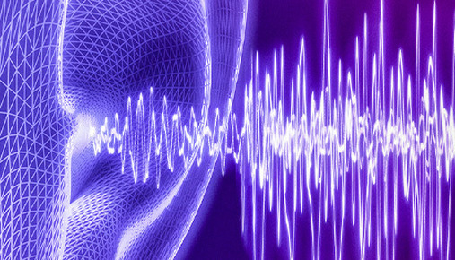 3D styled ear with audiowave coming out