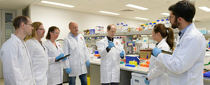 Members of the DRC in the lab