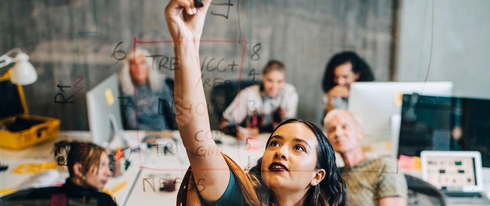 Student in MQBS classroom