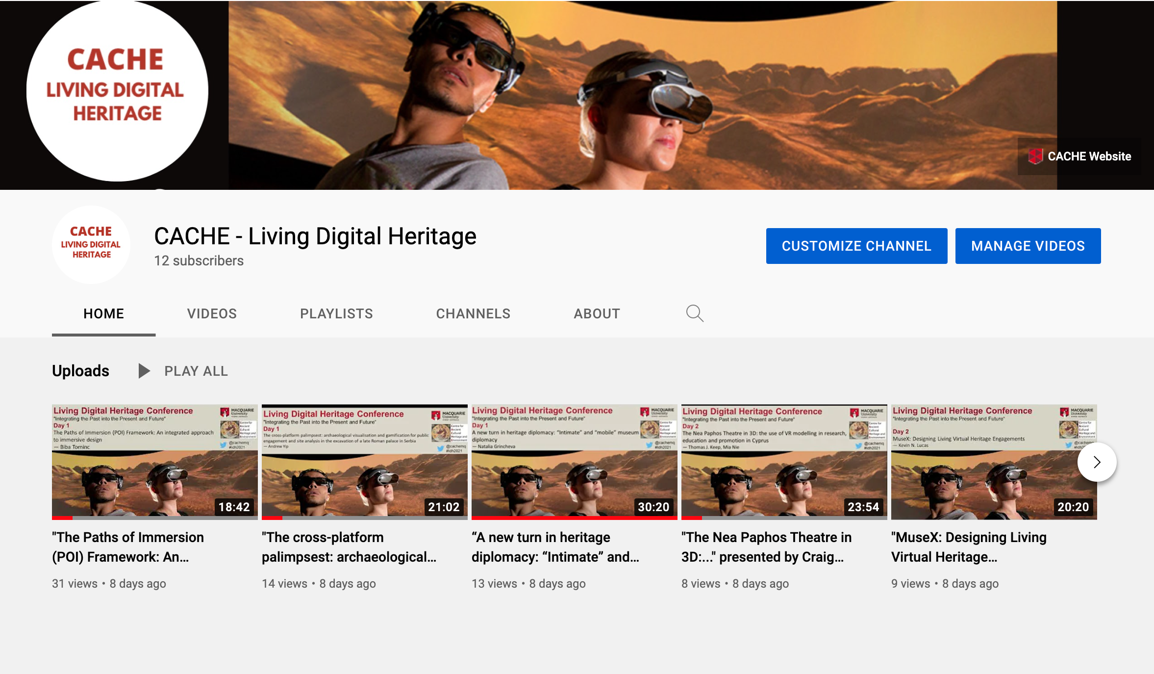 Living Digital Heritage YouTube Channel Launch 