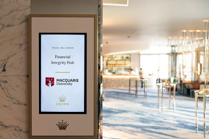 Monitor under the names of Crown and Macquarie University